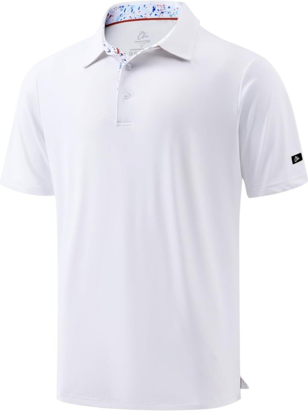 Obla Mens Golf Shirt Short Sleeve Dry Fit Collared Polo Shirts